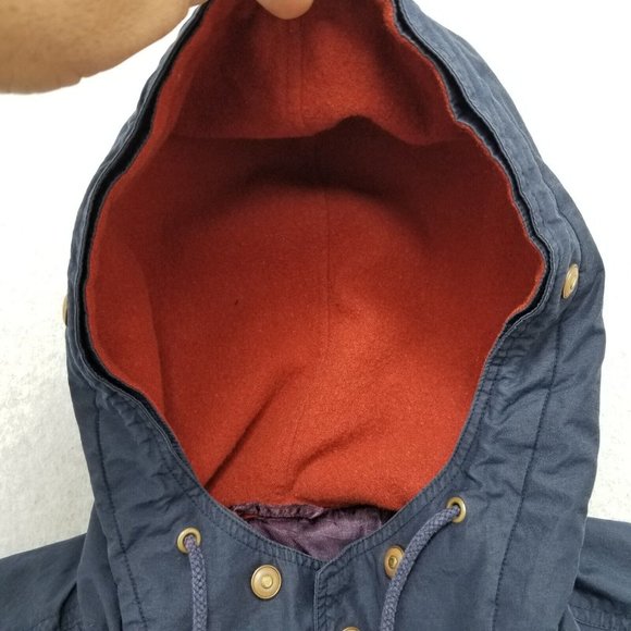 G2000 Jacket Mens Large Blue‎ Full Zip Pockets Hooded - Picture 5 of 11